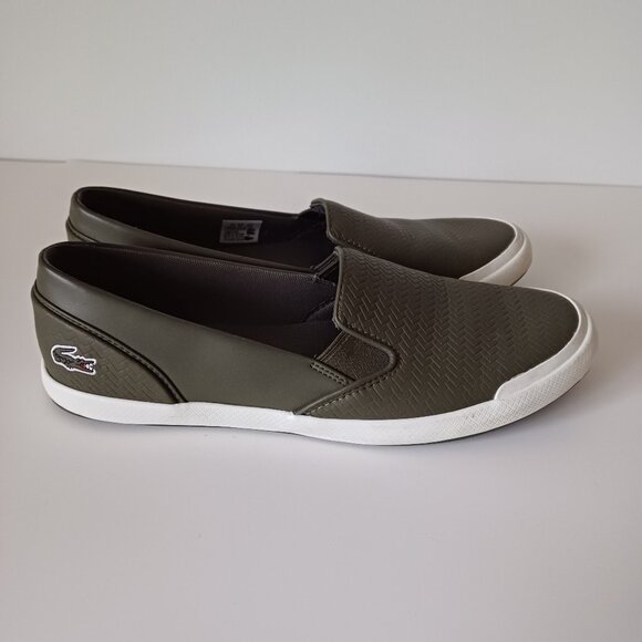 Lacoste Pull On Slip On Men’s Sneakers Army/Dark Green 9.5 - Picture 1 of 9